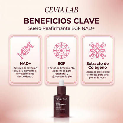 Sérum Reafirmante NAD+ – Efecto Lifting, Luminosidad y Piel Más Firme