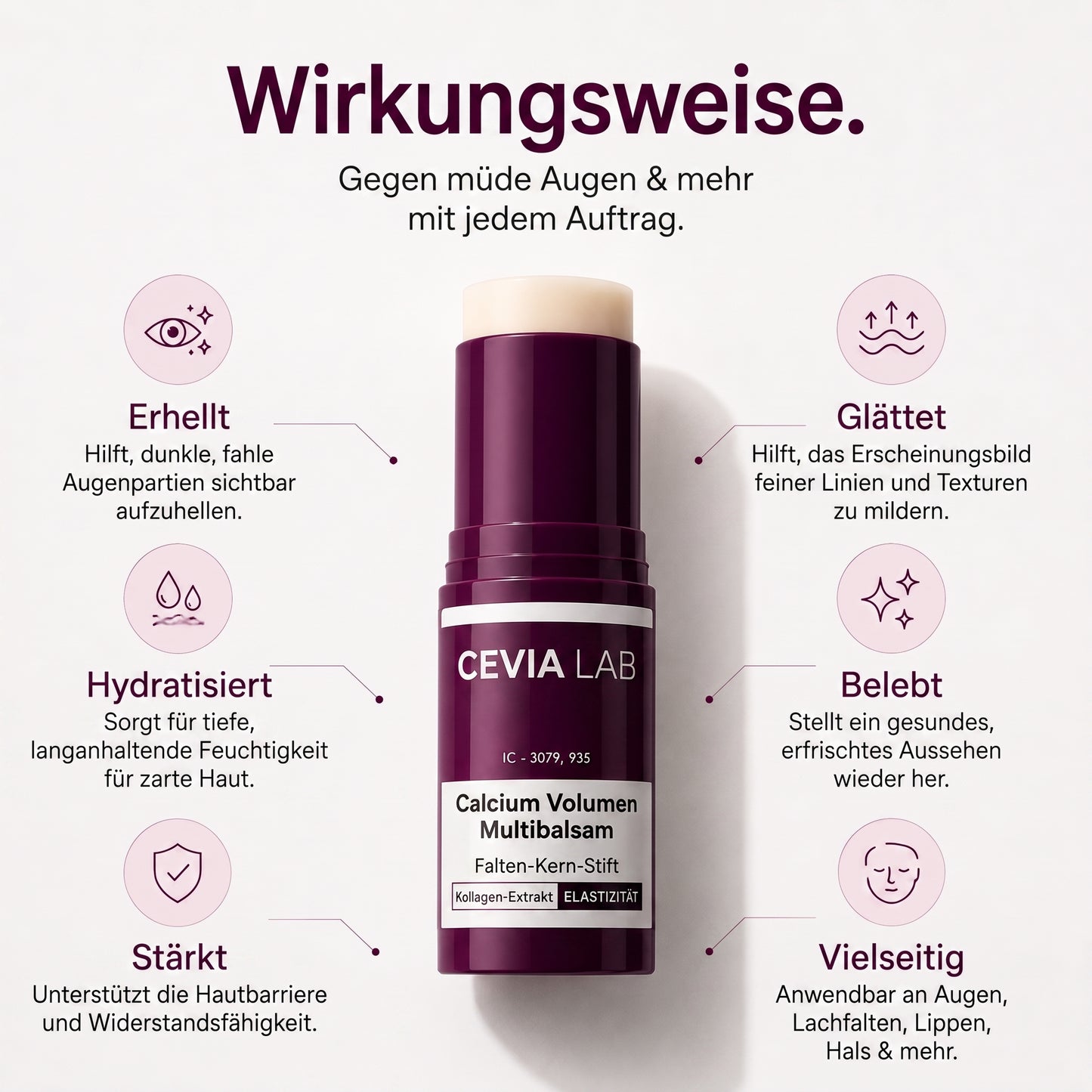 CEVIA LAB Koreanischer Anti-Falten Bounce Multi Balm Stick